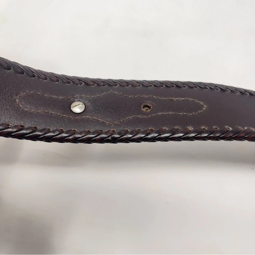 Nocona Genuine Leather Belt Size 42 | Western Tooled Belt | Add Your‎ Own Buckle